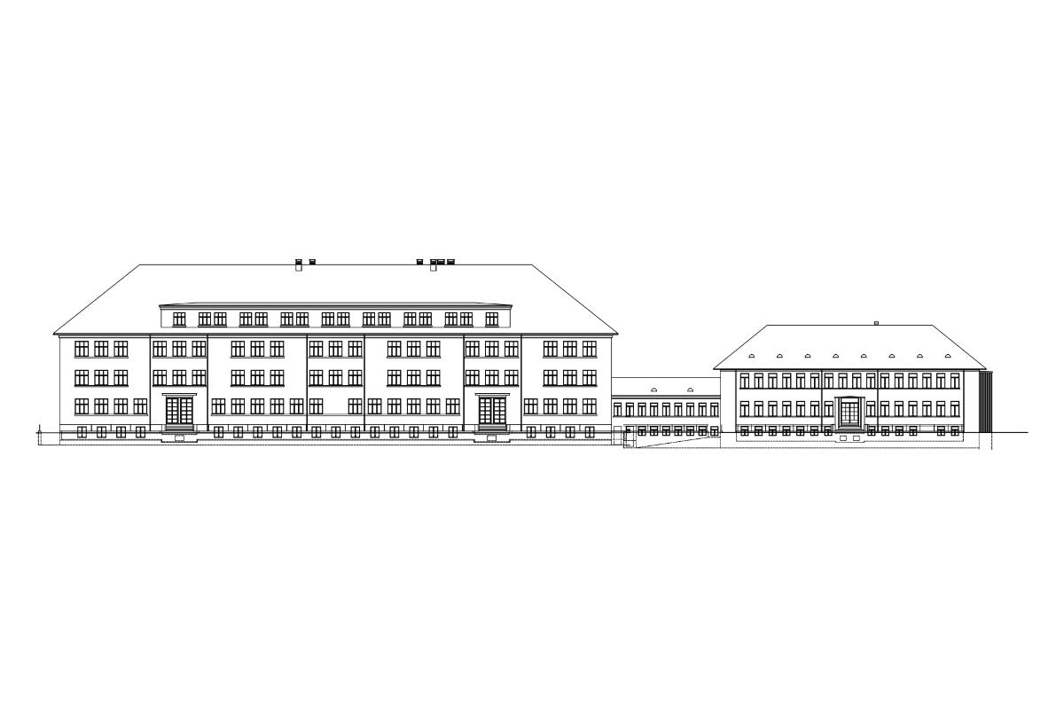 Caserne 1 et Pavillon des officiers, photo 1